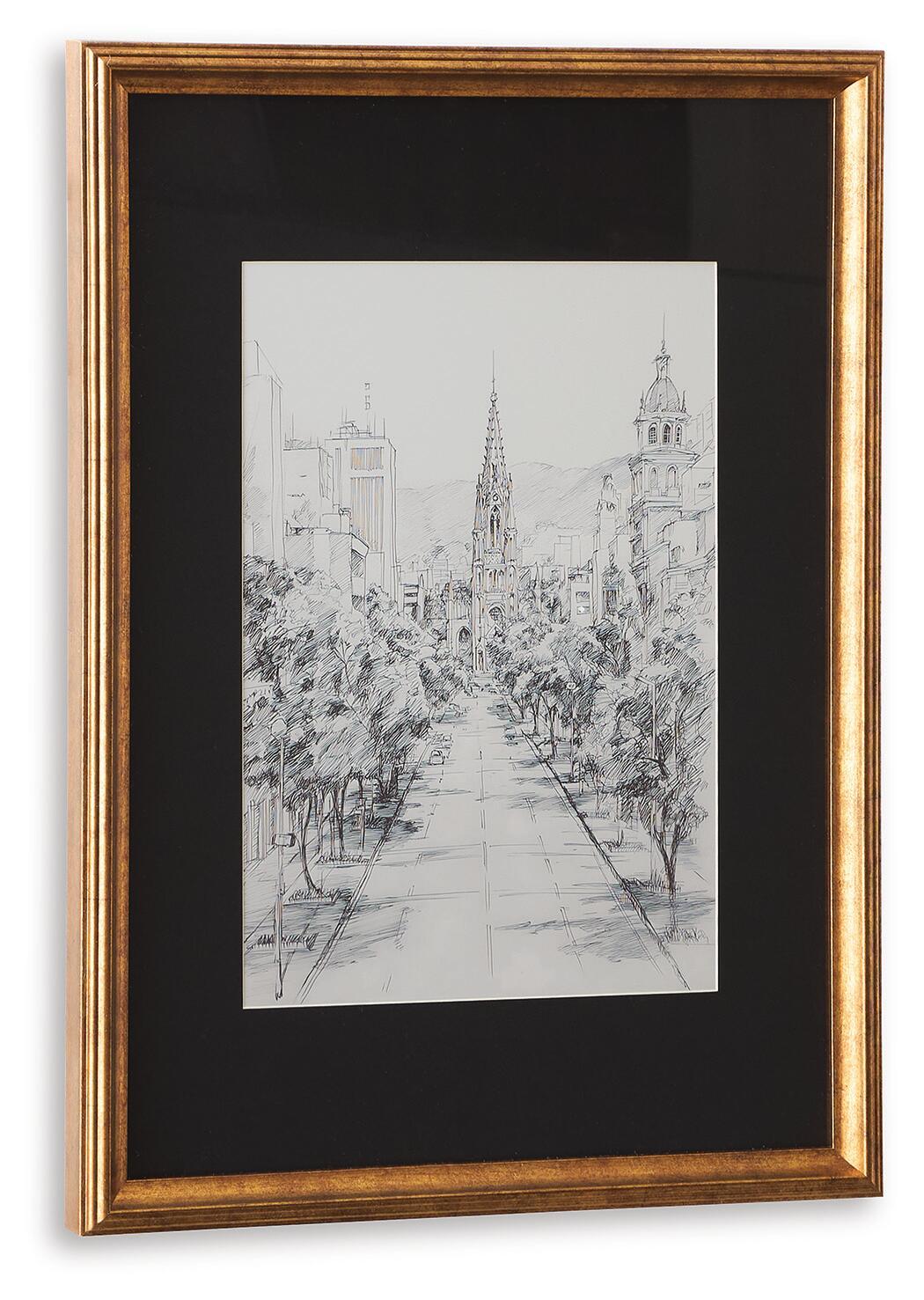 Lemmill - Wall Art - Black / White by Ashley – view 3