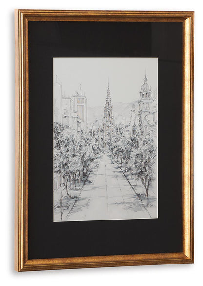 Lemmill - Wall Art - Black / White by Ashley – view 3