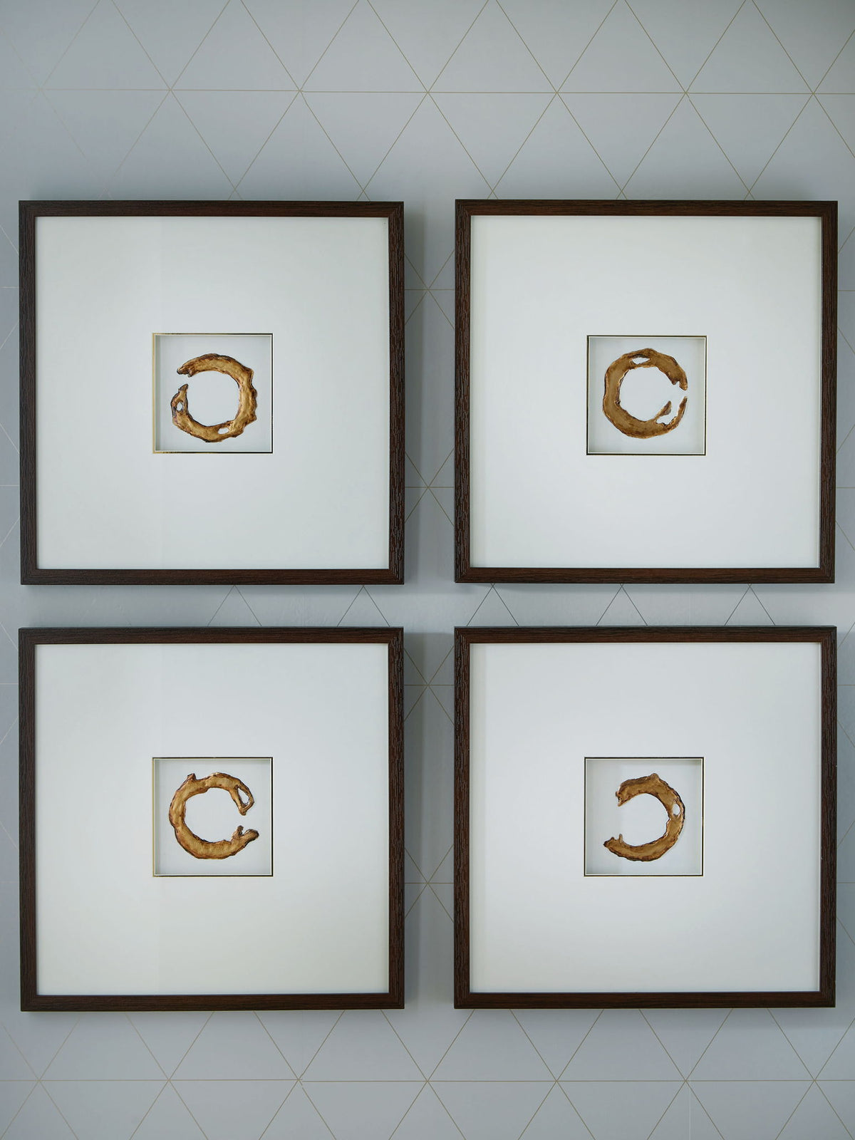 Dallbourne - Wall Art Set (Set of 4) - White / Gold Finish by Ashley – view 3