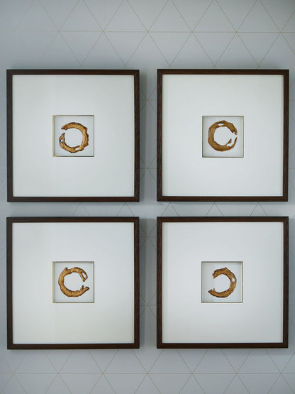 Dallbourne - Wall Art Set (Set of 4) - White / Gold Finish by Ashley – view 3