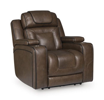 Mestrino - Power Recliner With Adjustable Headrest - Hickory by Ashley – Reclining Chairs