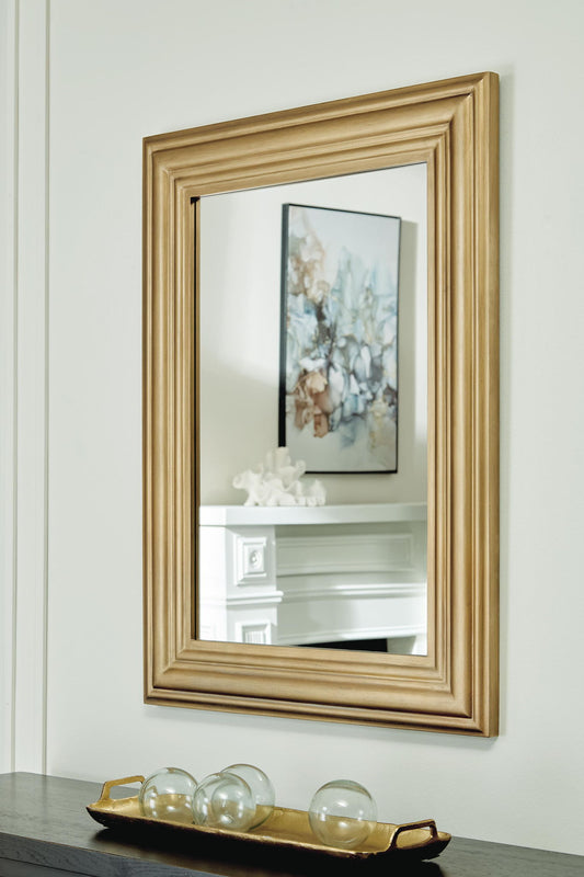 Keneriah - Accent Mirror - Gold Finish by Ashley – view 2