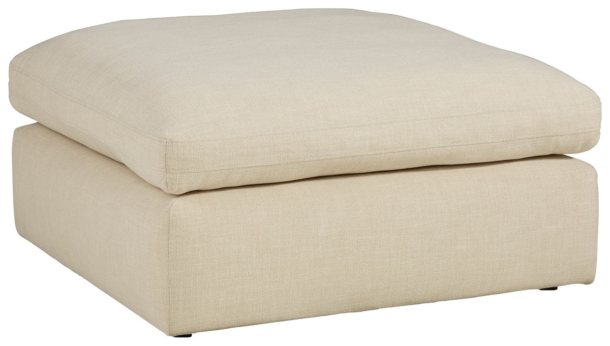 Elyza - Oversized Accent Ottoman - Linen – Accent Ottomans