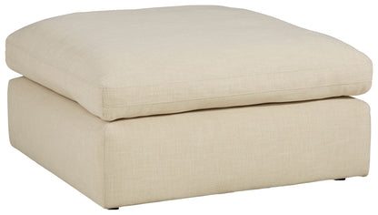 Elyza - Oversized Accent Ottoman - Linen – Accent Ottomans