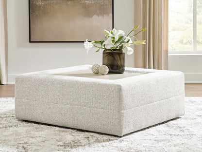 Ashbourne Estate - Oversized Accent Ottoman - Snowstone by Ashley – view 4
