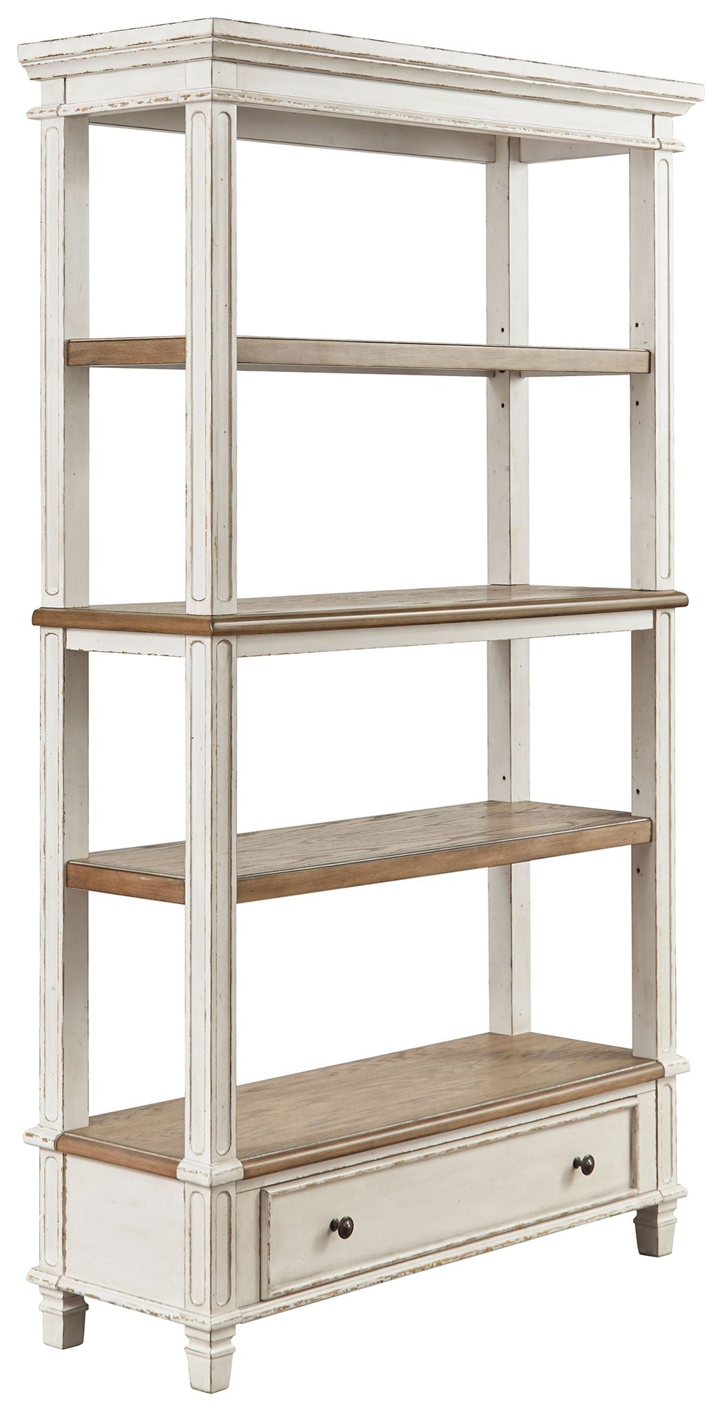 Realyn - Bookcase - Brown / White by Ashley – Standard Bookcases