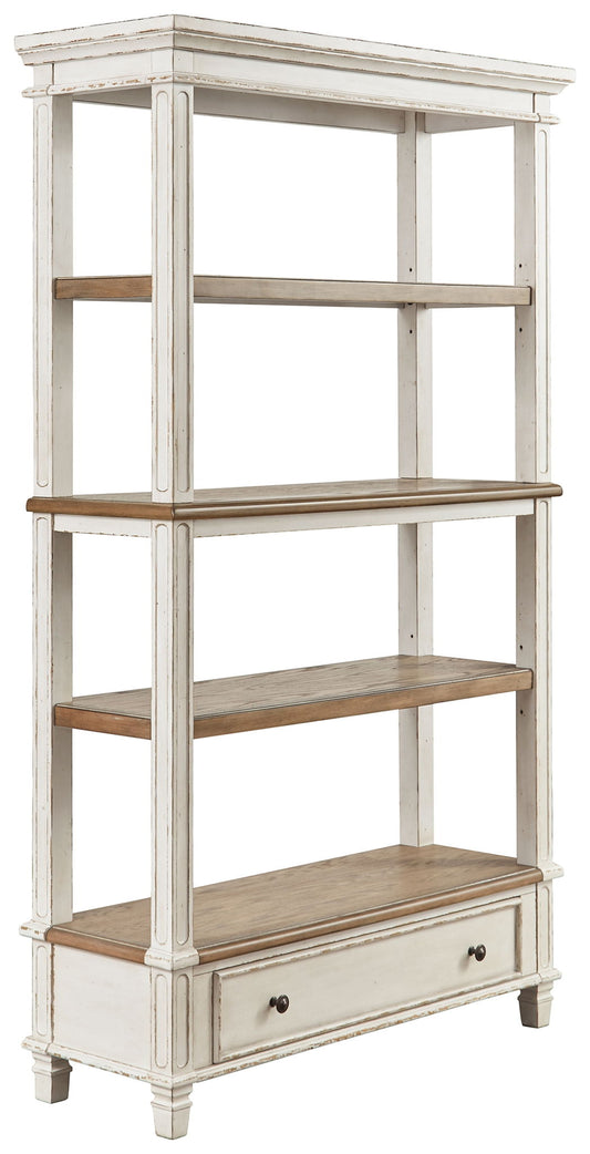 Realyn - Bookcase - Brown / White by Ashley – Standard Bookcases