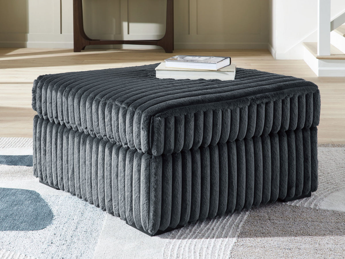 Midnight-Madness - Oversized Accent Ottoman by Ashley – view 8
