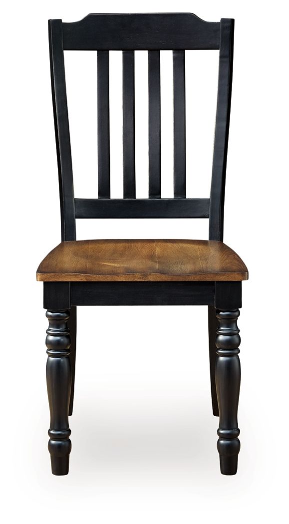 Clorazi - Dining Room Side Chair (Set of 2) - Black / Brown by Ashley – view 2