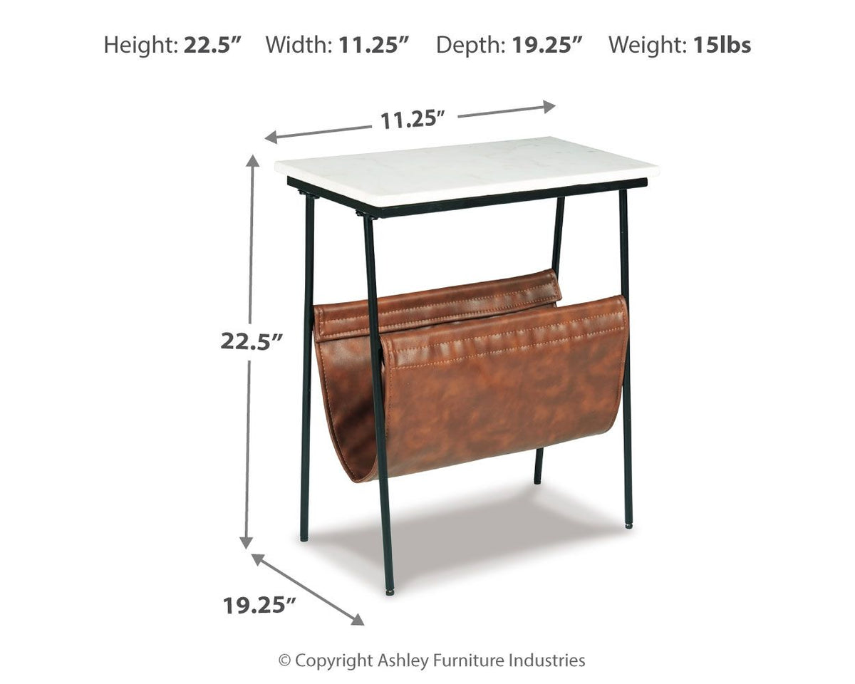 Etanbury - Accent Table - Brown / Black / White by Ashley – view 3