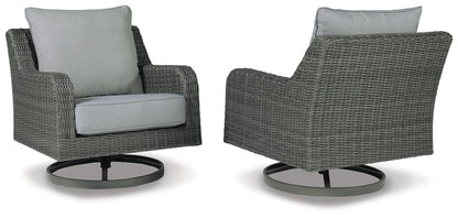 Elite Park - Swivel Lounge With Cushion - Gray by Ashley – view 2