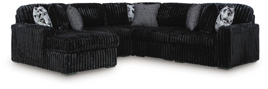 Midnight-Madness - 5 Piece Sectional by Ashley – Stationary Sectionals