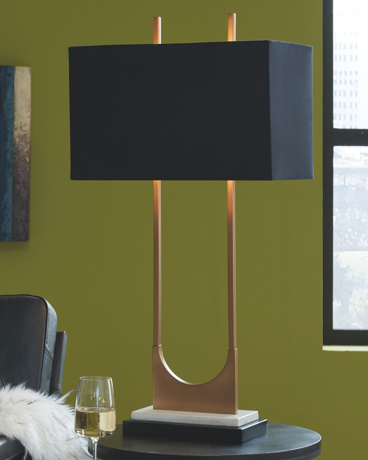 Malana - Metal Table Lamp  - Brass Finish by Ashley – view 3
