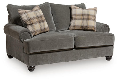 Tallow Creek - Loveseat - Shadow by Ashley – Stationary Loveseats