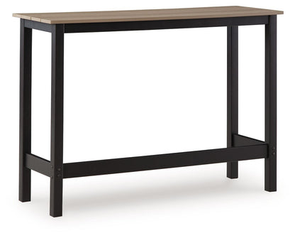 Shoreline Beach - Outdoor Counter Table And 2 Barstools (Set of 3) - Black / Beige by Ashley – view 2