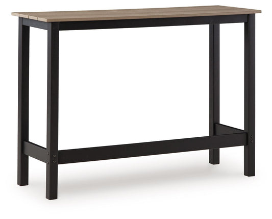 Shoreline Beach - Outdoor Counter Table And 2 Barstools (Set of 3) - Black / Beige by Ashley – view 2