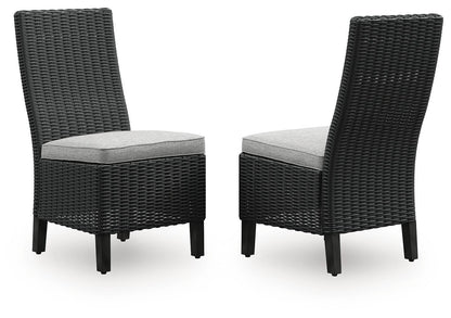 Beachcroft - Side Chair With Cushion (Set of 2) - Black / Light Gray by Ashley – Chair Sets