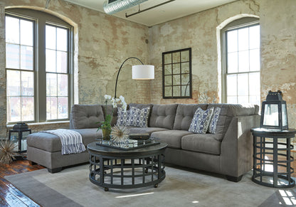 Pitkin - Left Arm Facing Corner Chaise 2 Pc Sectional - Slate by Ashley – view 3