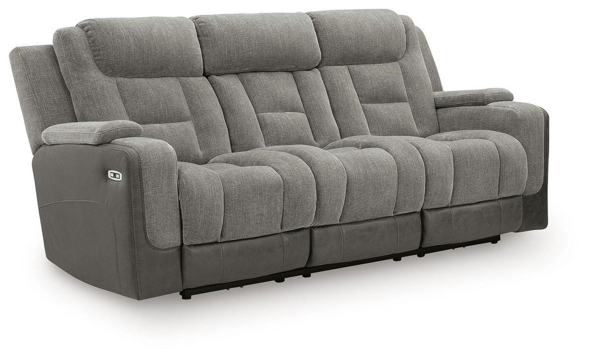Mixed Motion - Power Reclining Sofa With Adjustable Headrest by Ashley – view 2