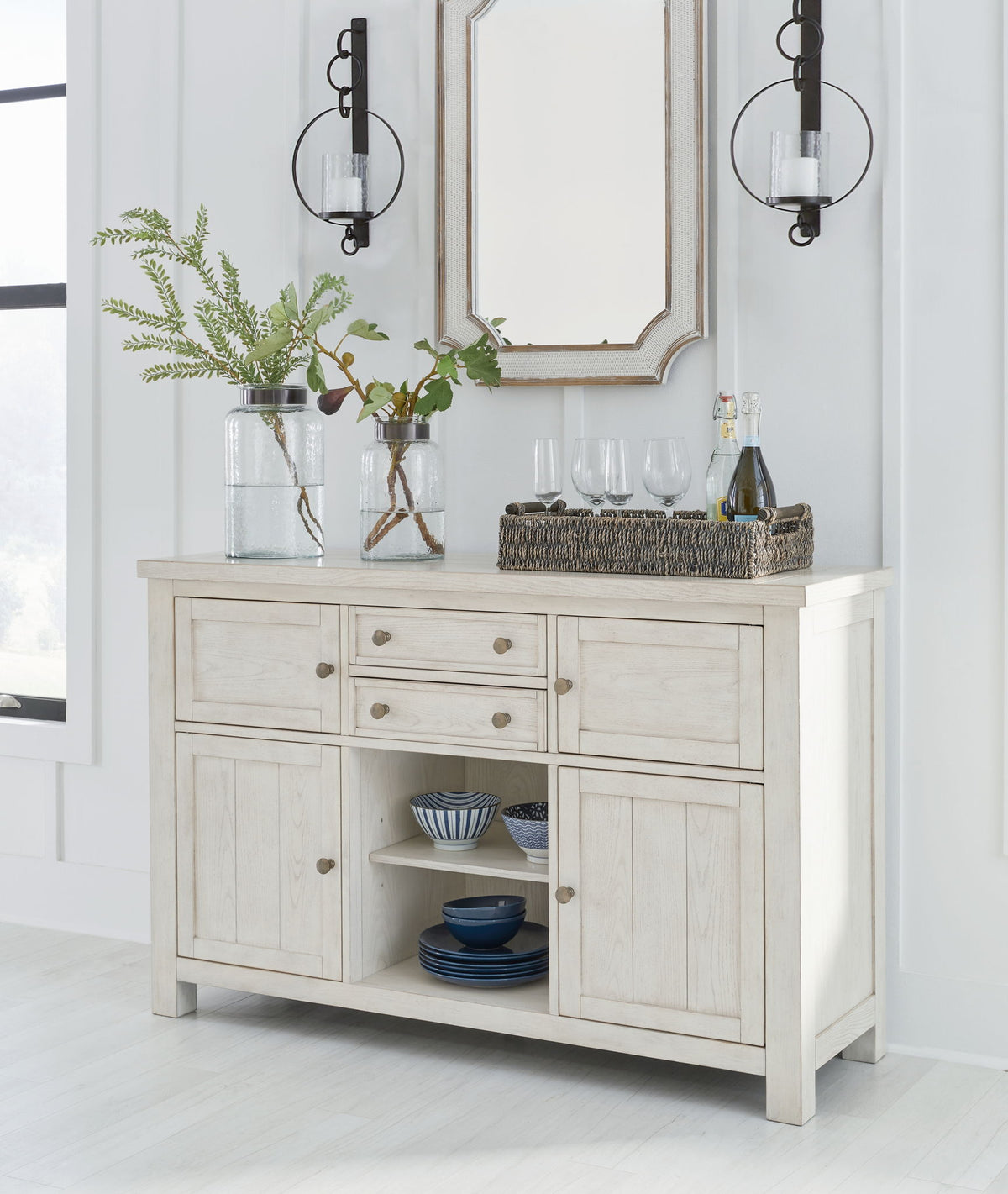 Robbinsdale - Dining Room Server - Antique White by Ashley – view 2