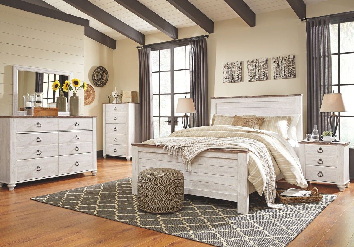 Willowton - Panel Bedroom Set by Ashley – 6 Piece Bedroom Sets