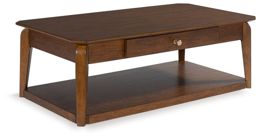 Trenmour - Rectangular Cocktail Table - Medium Brown by Ashley – Cocktail Tables