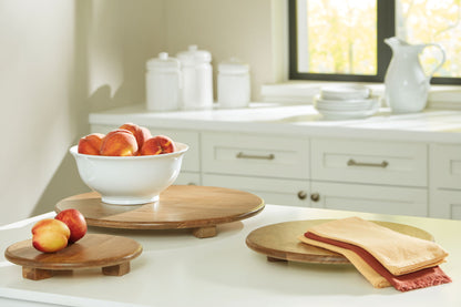Kaidler - Tray Set (Set of 3) - Brown by Ashley – view 3