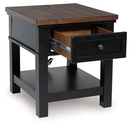 Wildenauer - Rectangular End Table - Brown / Black by Ashley – view 2