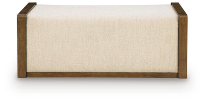 Marxmore - Upholstered Ottoman With Storage - Brown by Ashley – view 4