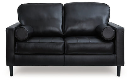 Bryceview - Loveseat - Onyx by Ashley – Stationary Loveseats