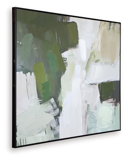 Vinick - Wall Art - Green / Gray / White by Ashley – view 4