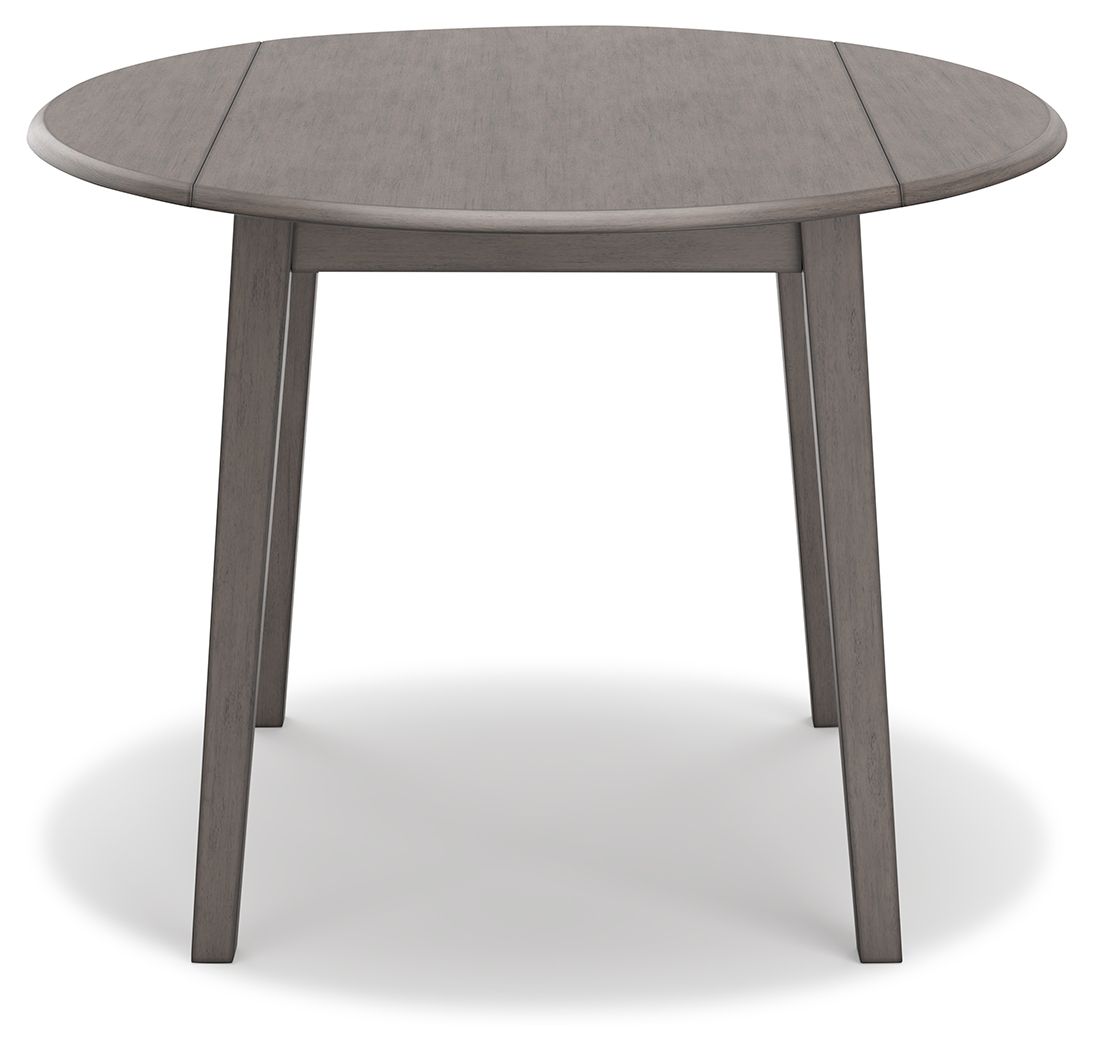 Shullden - Round Drm Drop Leaf Table - Gray by Ashley – view 4