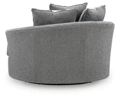 Creston Heights - Oversized Swivel Accent Chair - Smolder by Ashley – view 2
