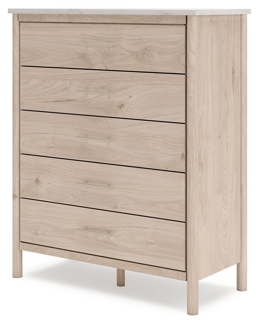 Cadmori - Five Drawer Wide Chest - Two-Tone by Ashley – view 2