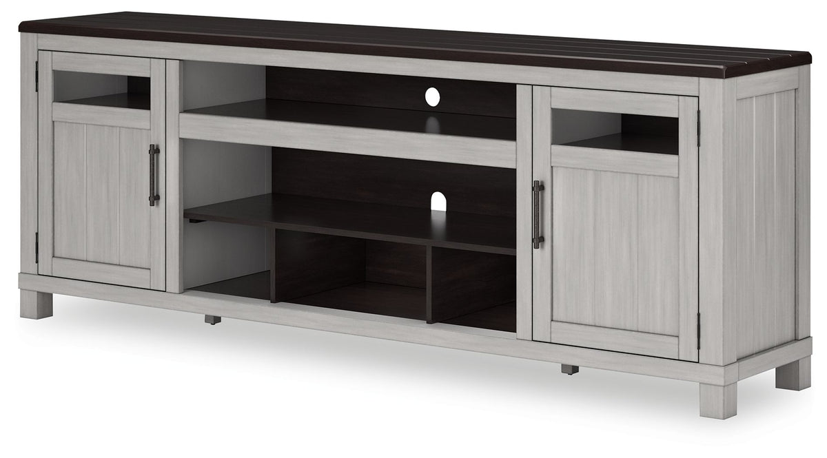 Darborn - XL TV Stand With Fireplace Option - Gray / Brown by Ashley – view 4