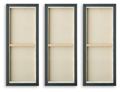 Larrondale - Wall Art Set (Set of 3) - Black / Gray / Brown by Ashley – view 2