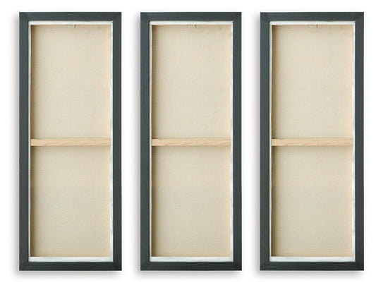 Larrondale - Wall Art Set (Set of 3) - Black / Gray / Brown by Ashley – view 2