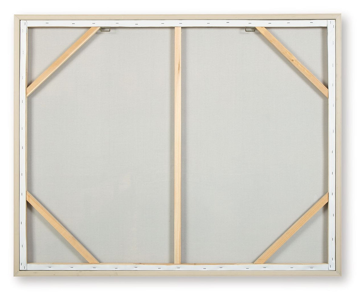 Worthney - Wall Art - Blue / White / Brown by Ashley – view 3
