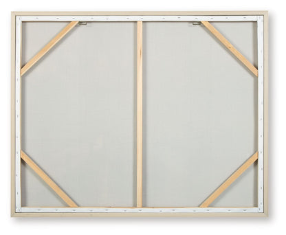 Worthney - Wall Art - Blue / White / Brown by Ashley – view 3
