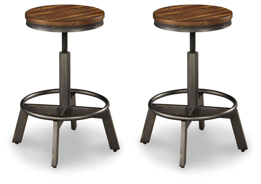 Torjin - Swivel Stool (Set of 2) - Dark Brown