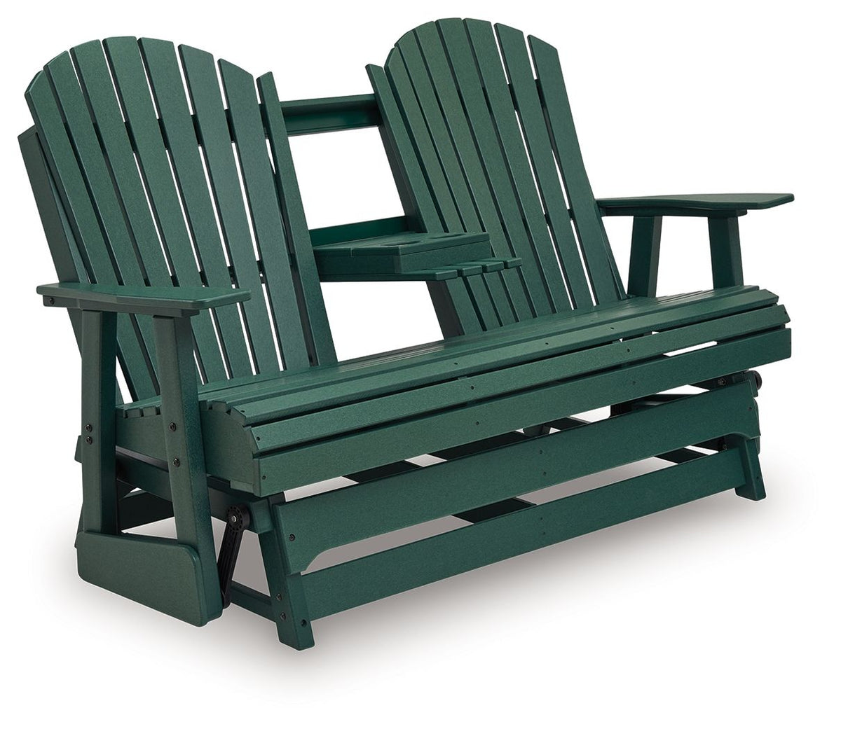 Shell Beach - Loveseat Glider - Green by Ashley – view 3