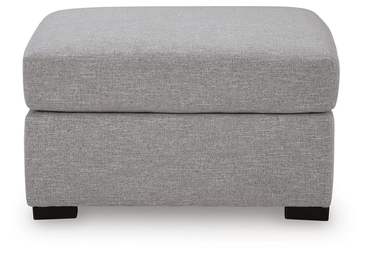 UrbanCrest - Oversized Accent Ottoman - Pewter by Ashley – view 2