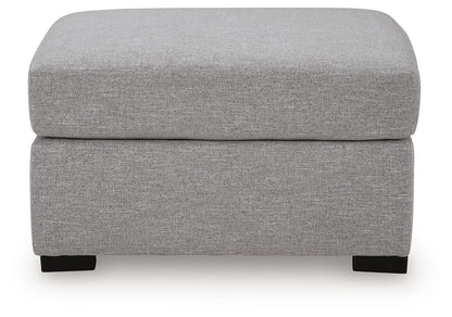UrbanCrest - Oversized Accent Ottoman - Pewter by Ashley – view 2