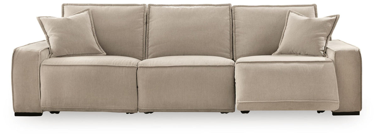 Carceri - 3-Piece Power Sectional Reclining Sofa With Armless Power Recliner - Cashmere – view 2