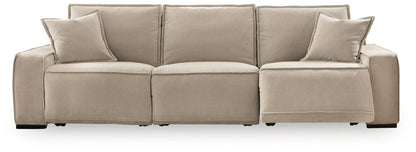 Carceri - 3-Piece Power Sectional Reclining Sofa With Armless Power Recliner - Cashmere – view 2