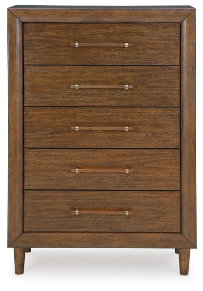 Lyncott - Five Drawer Chest - Brown by Ashley – view 4