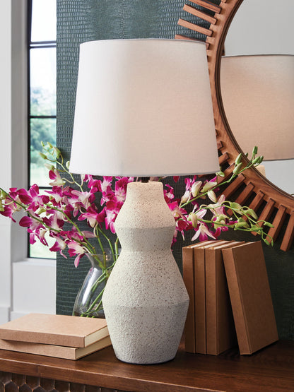 Dawthorne - Paper Table Lamp - Cream by Ashley – view 3