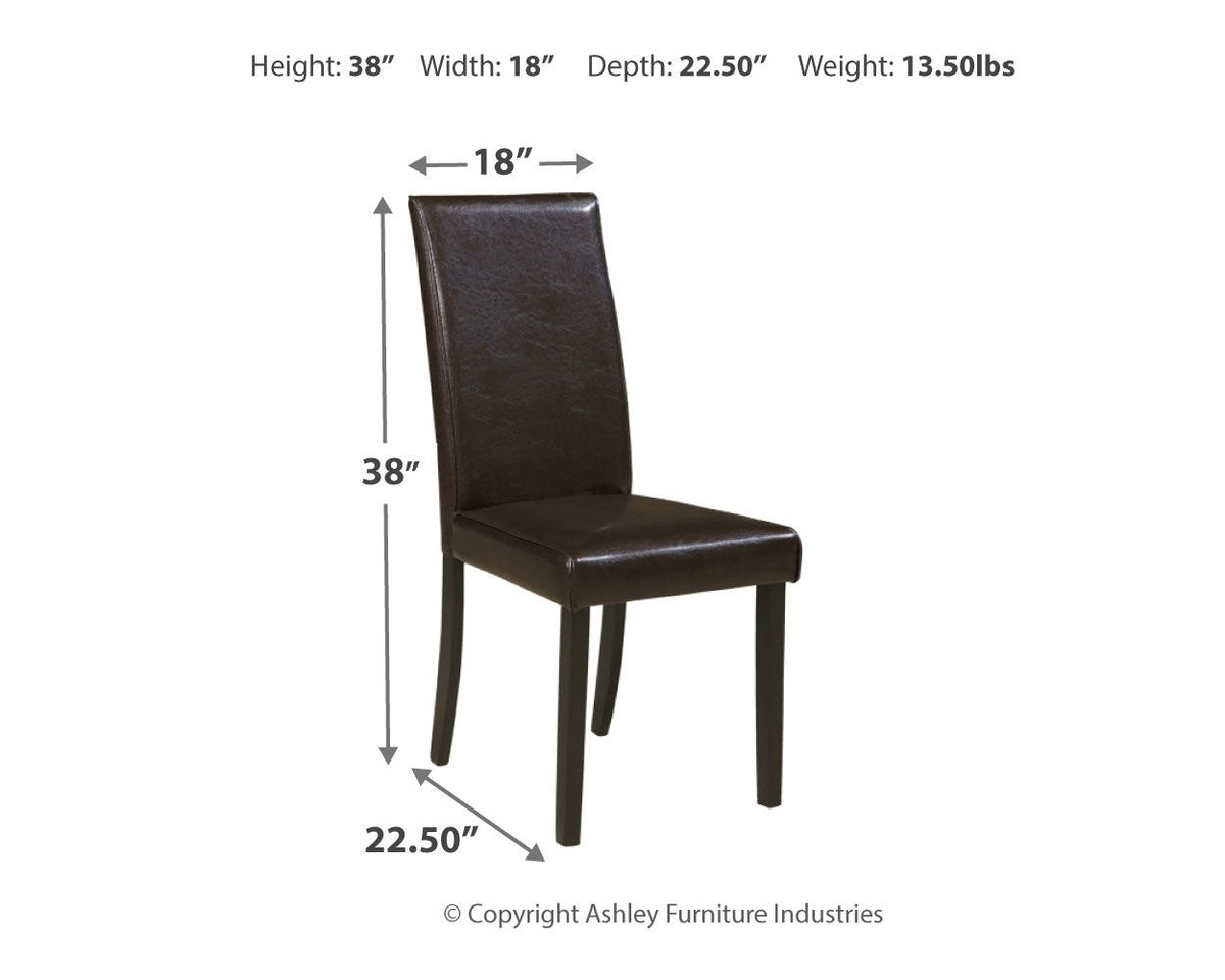 Kimonte - Dining Side Chair by Ashley – view 4