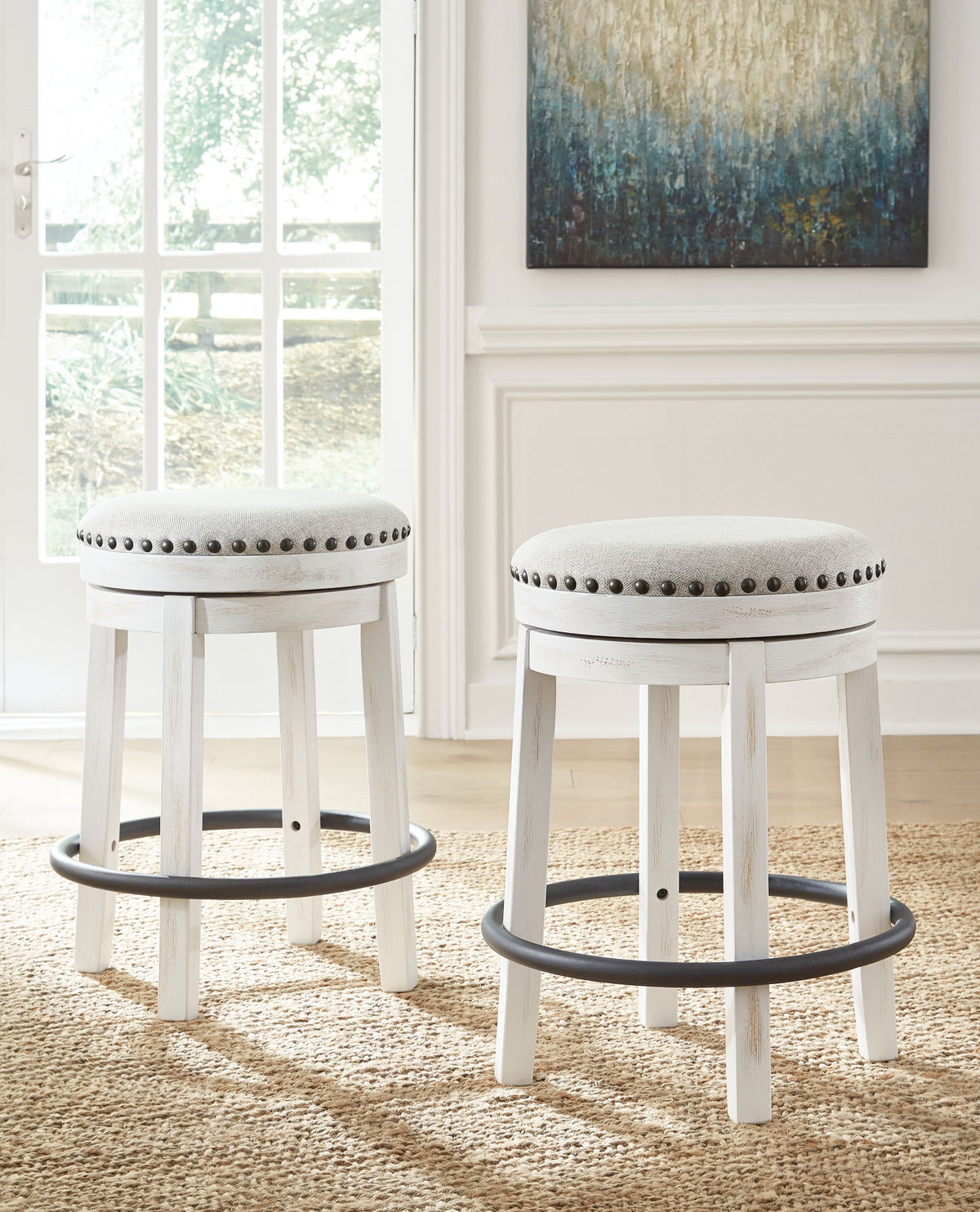 Valebeck - Upholstered Swivel Stool by Ashley – view 5