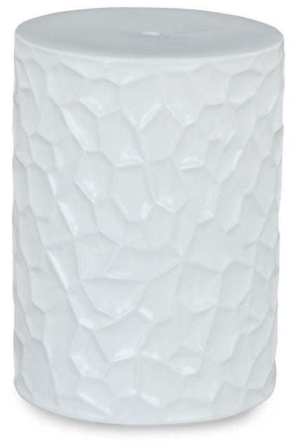 Jungrove - Indoor/Outdoor Stool - White by Ashley – Accent Stools